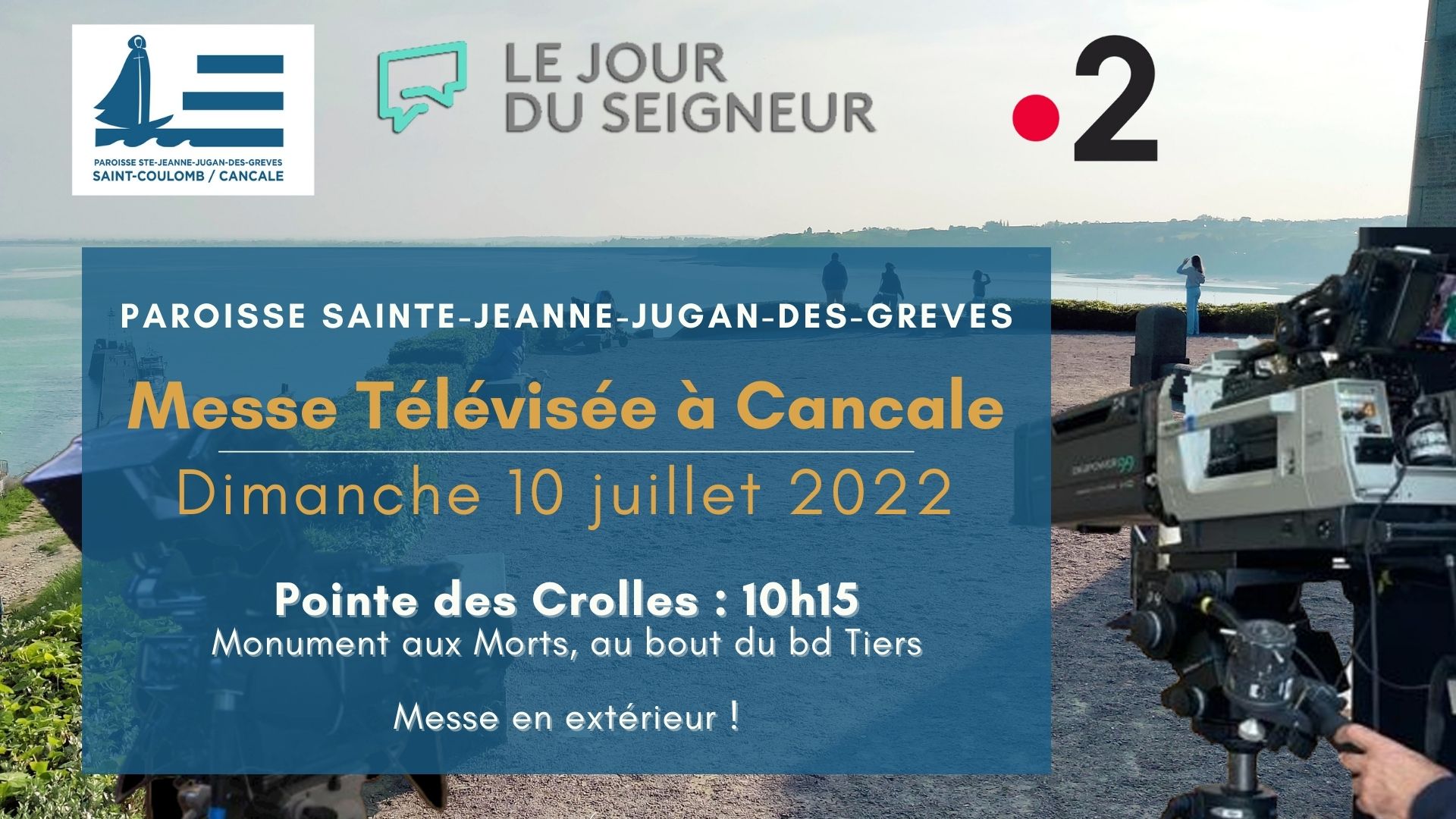 Messe diffusée sur France 2 - Paroisse Cancale Saint-Coulomb - Sainte  Jeanne Jugan des Grèves - Paroisse catholique