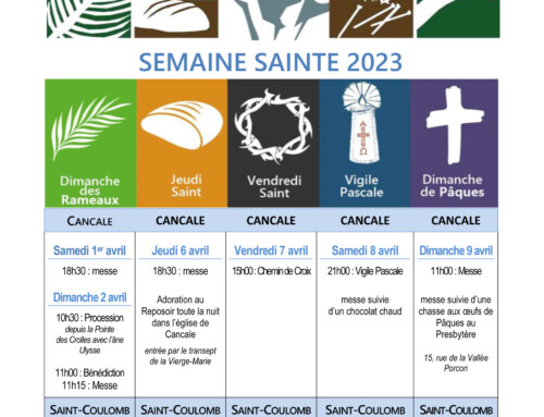 Horaires de la Semaine Sainte