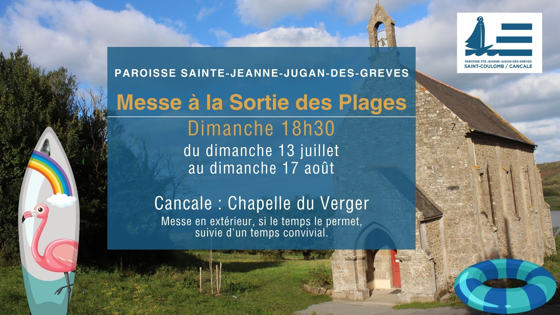 Messe à la sortie des plages 2025