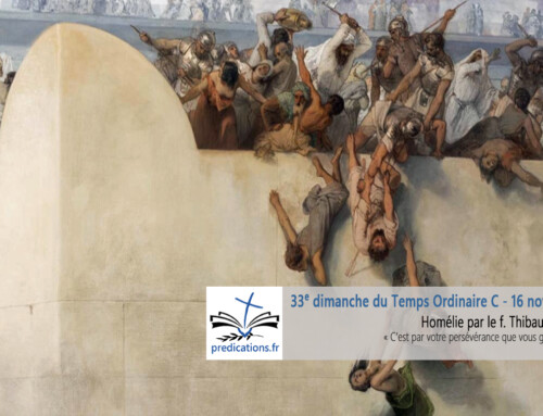 Homélie 33e Dimanche Temps Ordinaire C : la Fin des Temps (Luc 21, 5-19)