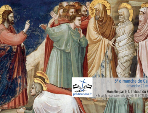 Homélie pour le 5e dimanche de Carême : la résurrection de Lazare